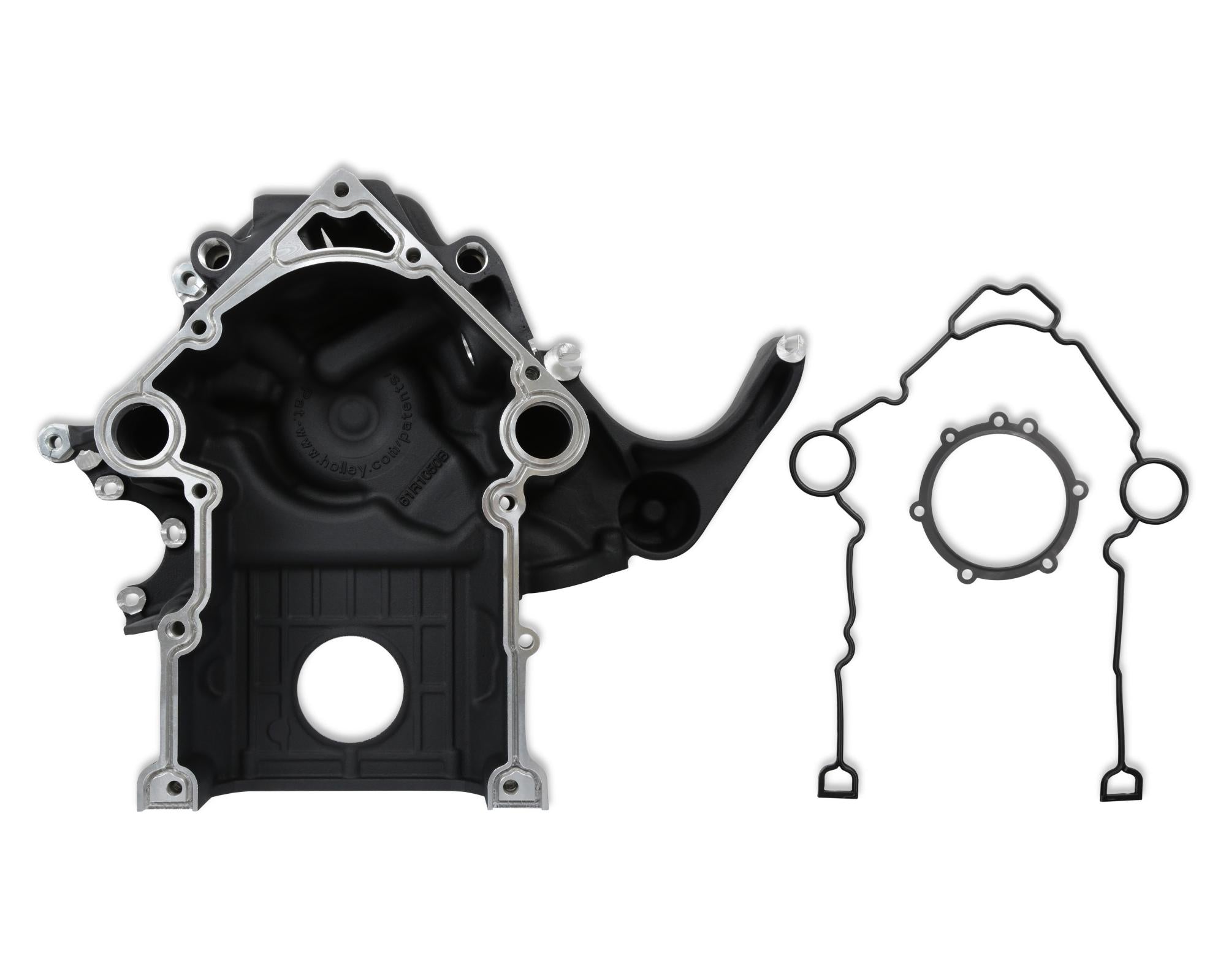 Premium Black Mid-Mount Complete Accessory System Gen III Hemi Engine Non VVT Fits 2003-2008 5.7L & 2005-2010 6.1L Engines Black Finish SFI Certified Damper with Billet Aluminum Pulley Holley