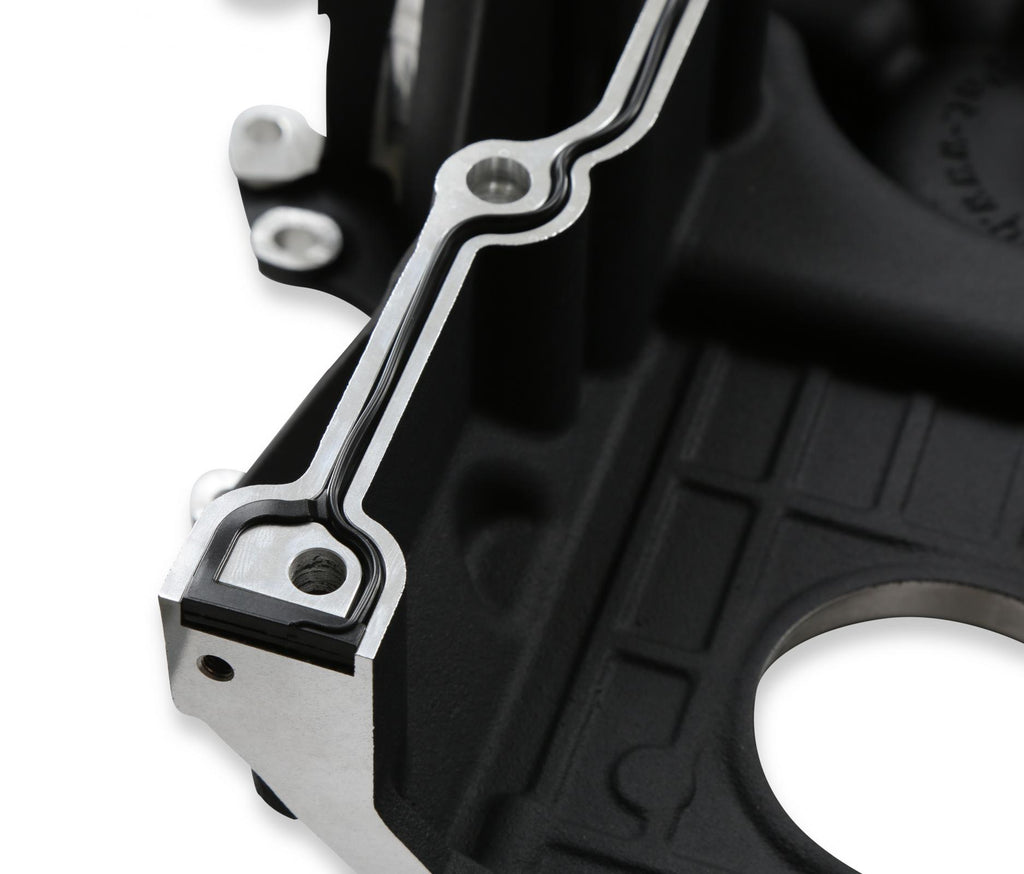 Premium Black Mid-Mount Complete Accessory System Gen III Hemi Engine Non VVT Fits 2003-2008 5.7L & 2005-2010 6.1L Engines Black Finish SFI Certified Damper with Billet Aluminum Pulley Holley