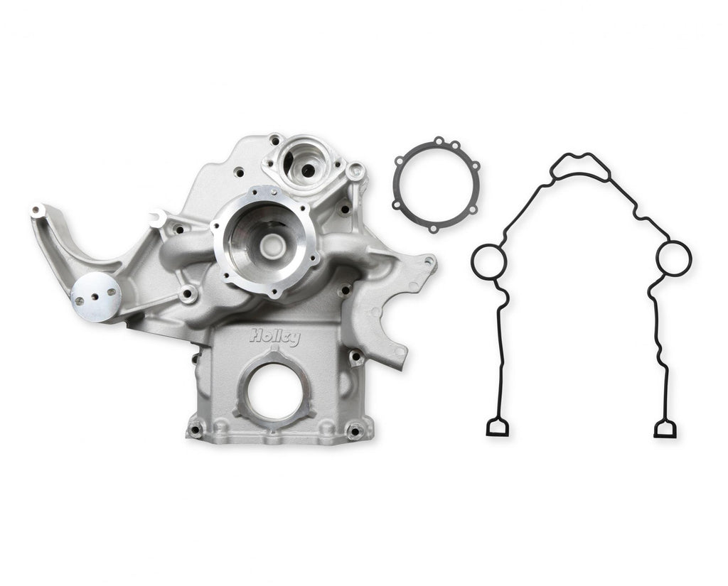 Premium Mid-Mount Complete Accessory System Gen III Hemi Engine Non VVT Fits 2003-2008 5.7L & 2005-2010 6.1L Engines Natural Cast Finish SFI Certified Damper with Billet Aluminum Pulley Holley
