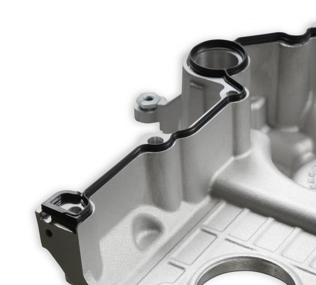 Premium Mid-Mount Complete Accessory System Gen III Hemi Engine Non VVT Fits 2003-2008 5.7L & 2005-2010 6.1L Engines Natural Cast Finish SFI Certified Damper with Billet Aluminum Pulley Holley