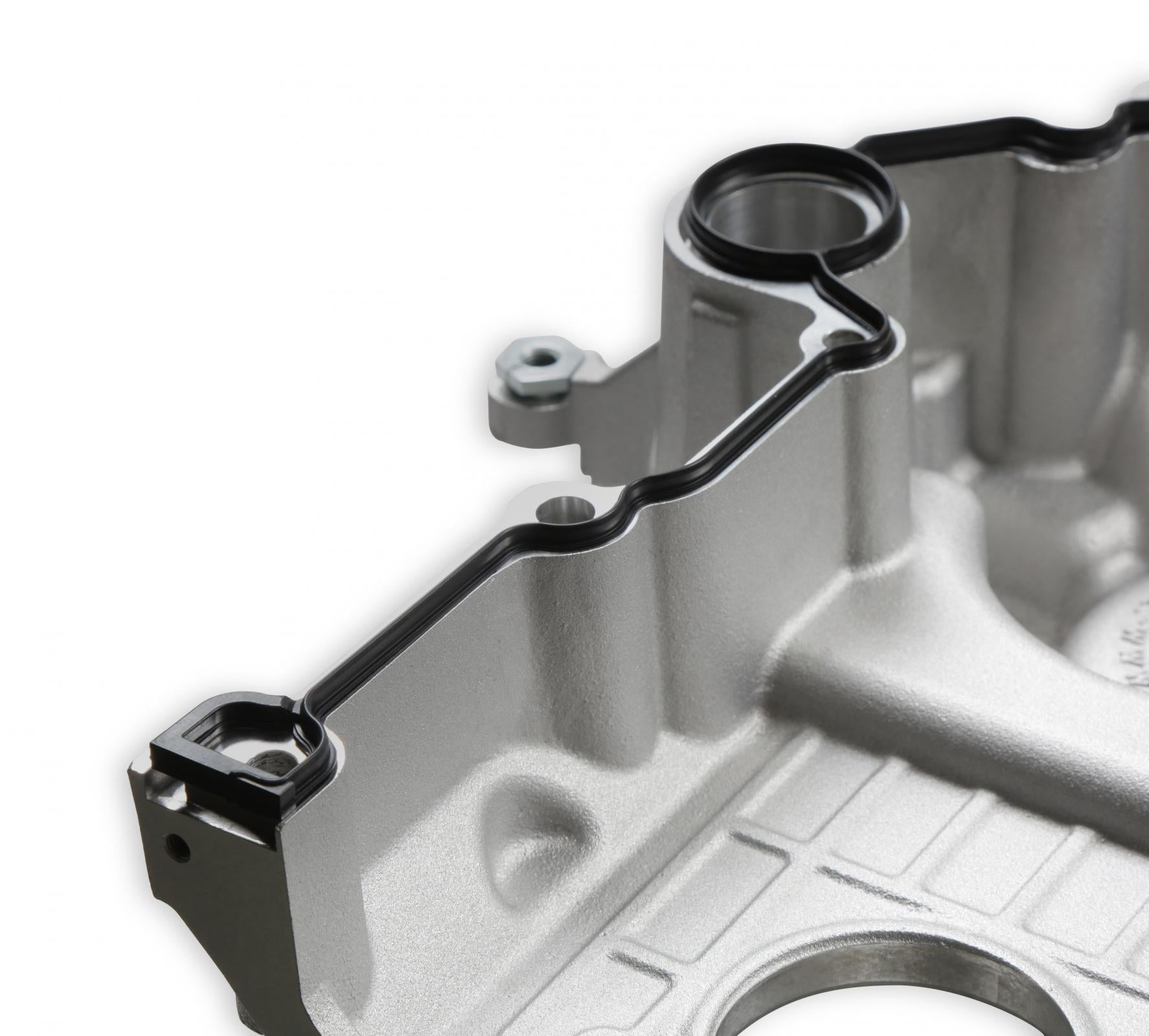 Premium Mid-Mount Complete Accessory System Gen III Hemi Engine Non VVT Fits 2003-2008 5.7L & 2005-2010 6.1L Engines Natural Cast Finish SFI Certified Damper with Billet Aluminum Pulley Holley