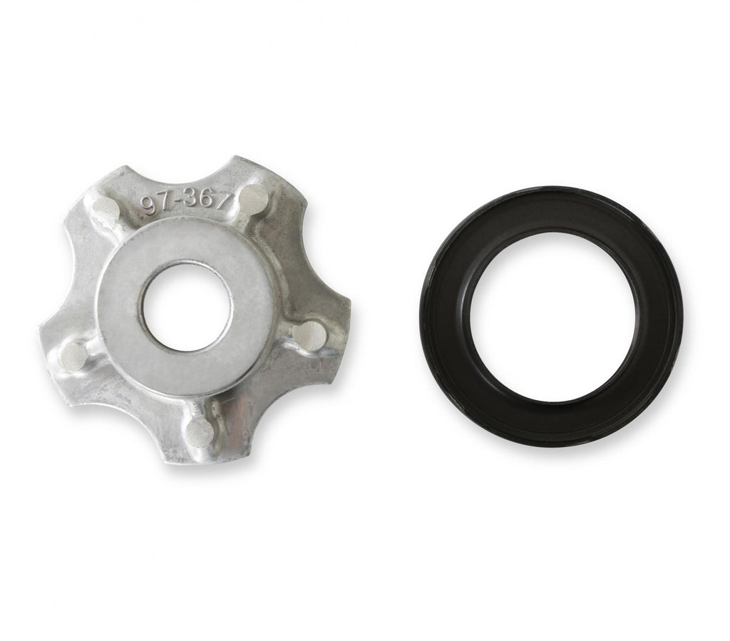 Premium Mid-Mount Complete Accessory System Gen III Hemi Engine Non VVT Fits 2003-2008 5.7L & 2005-2010 6.1L Engines Natural Cast Finish SFI Certified Damper with Billet Aluminum Pulley Holley