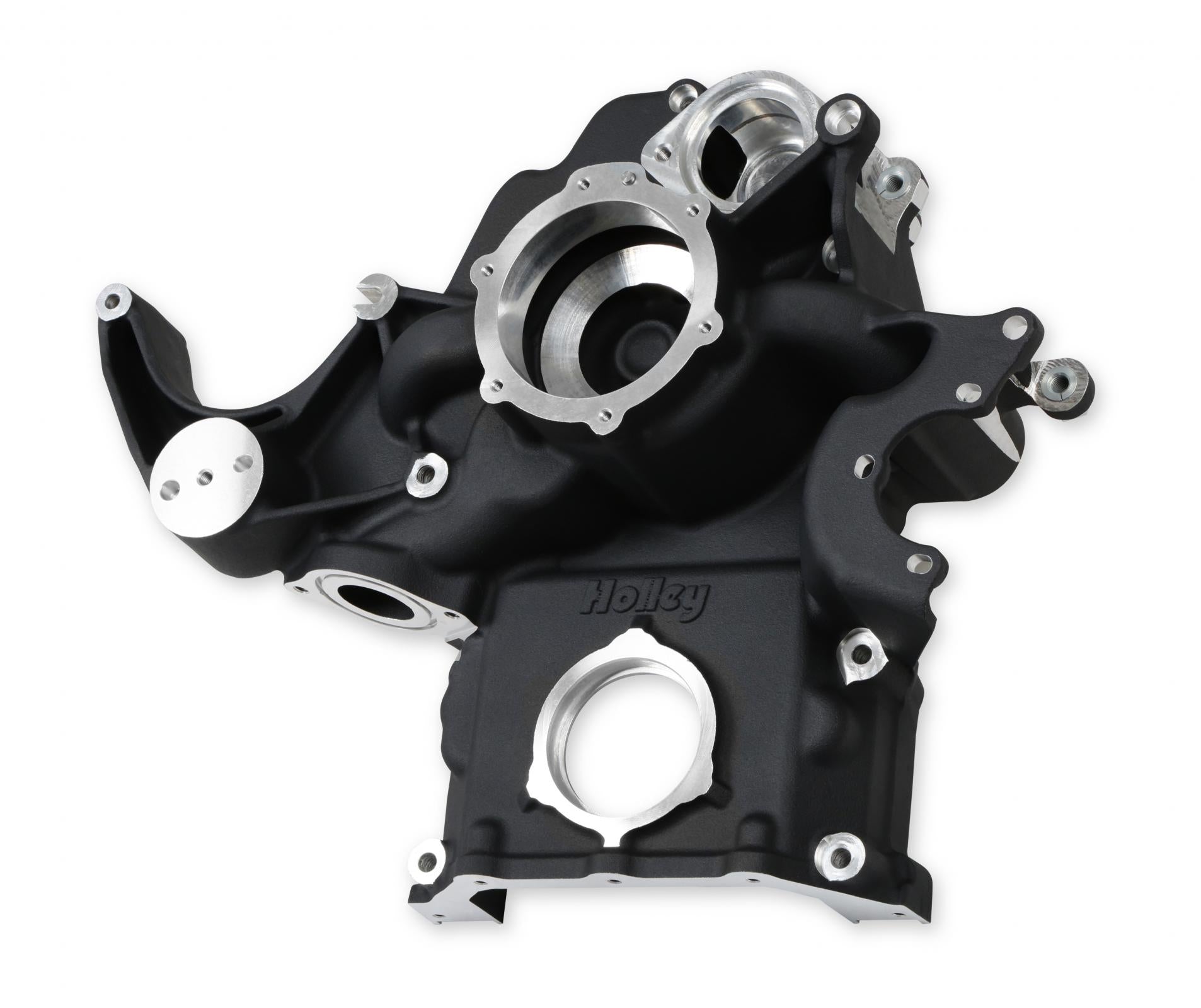 Premium Black Mid-Mount Complete Accessory System Gen III Hemi Engine VVT Fits 2009 & Up 5.7L & 2011 & Up 6.4L Engines Black Finish SFI Certified Damper with Billet Aluminum Pulley Holley