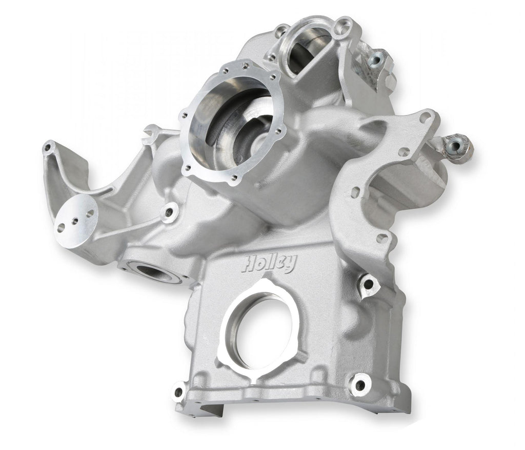 Premium Mid-Mount Complete Accessory System Gen III Hemi Engine VVT Fits 2009 & Up 5.7L & 2011 & Up 6.4L Engines Natural Cast Finish SFI Certified Damper with Billet Aluminum Pulley Holley