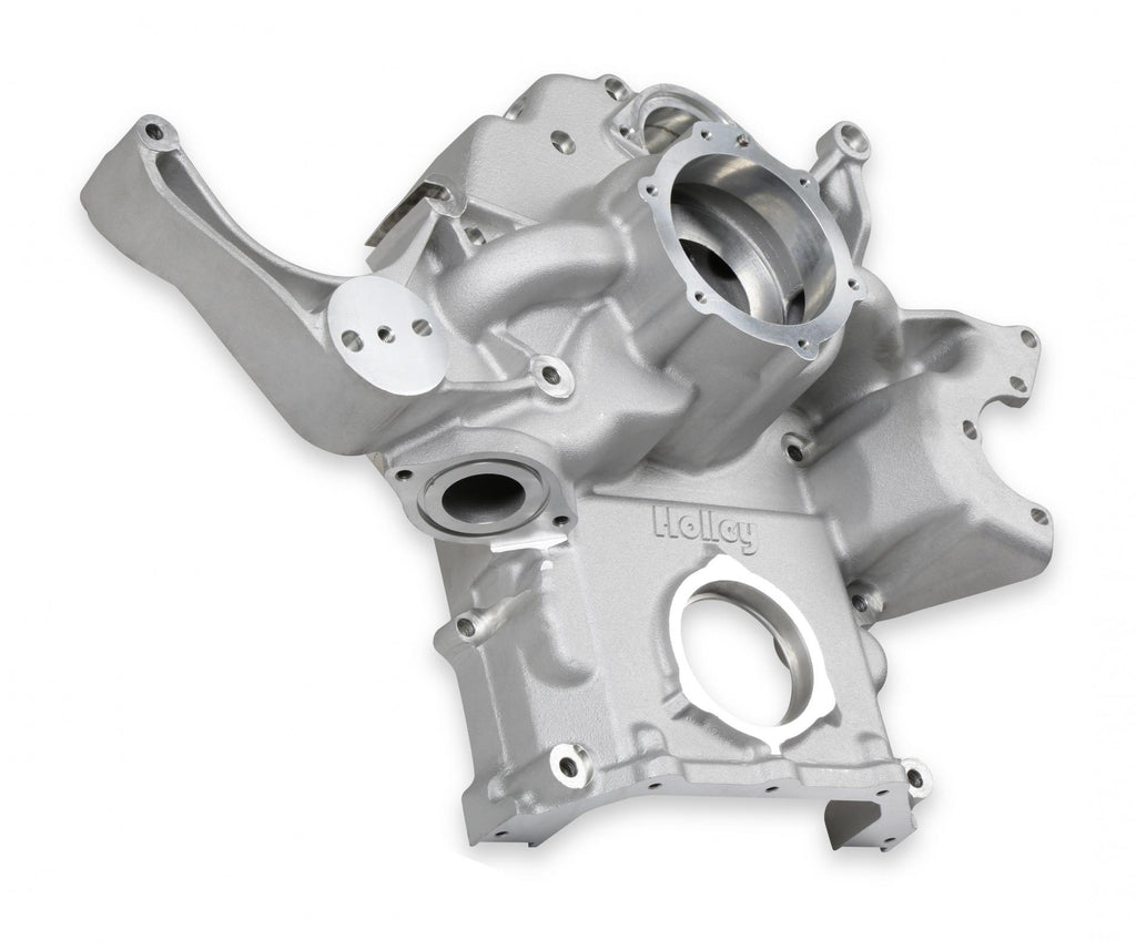 Premium Mid-Mount Complete Accessory System Gen III Hemi Engine VVT Fits 2009 & Up 5.7L & 2011 & Up 6.4L Engines Natural Cast Finish SFI Certified Damper with Billet Aluminum Pulley Holley
