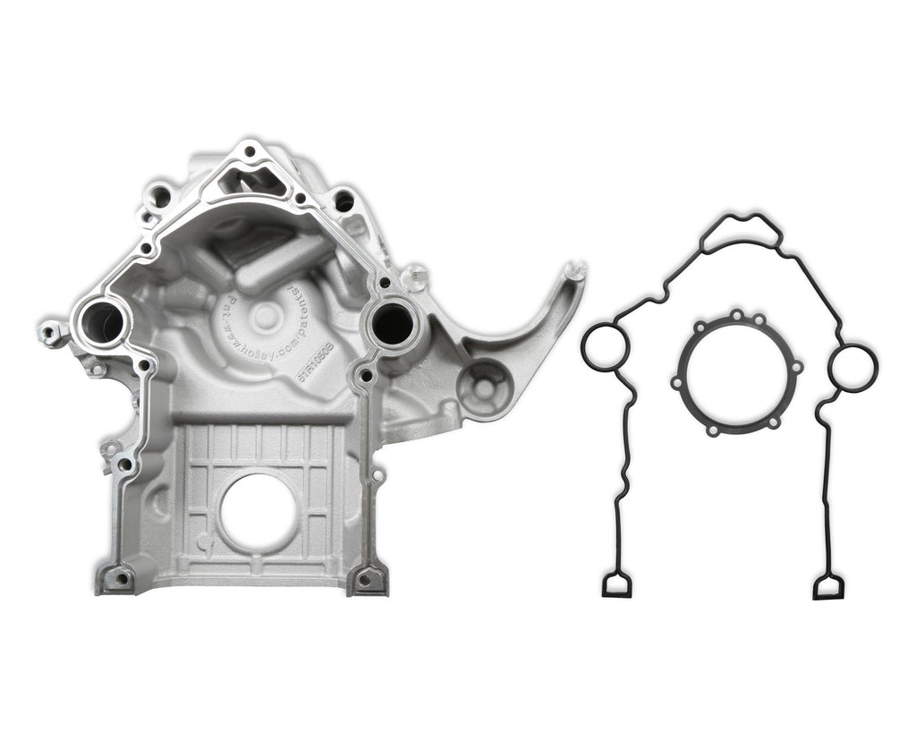 Premium Mid-Mount Complete Accessory System Gen III Hemi Engine VVT Fits 2009 & Up 5.7L & 2011 & Up 6.4L Engines Natural Cast Finish SFI Certified Damper with Billet Aluminum Pulley Holley