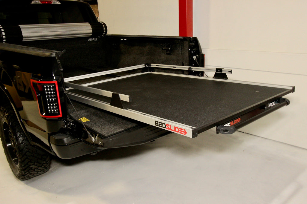 BedSLIDE 8 FT Long Bed Chevy/Dodge/Ford/Nissan/Toyota 75 Percent Ext 2000lbs Heavy Duty 95X48 Inch