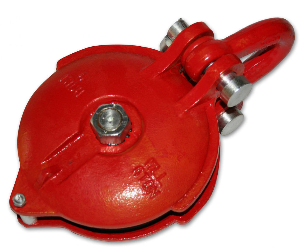 Snatch Block 30k BS 12k WLL 6 Inch Wheel Zerk Bulldog Winch