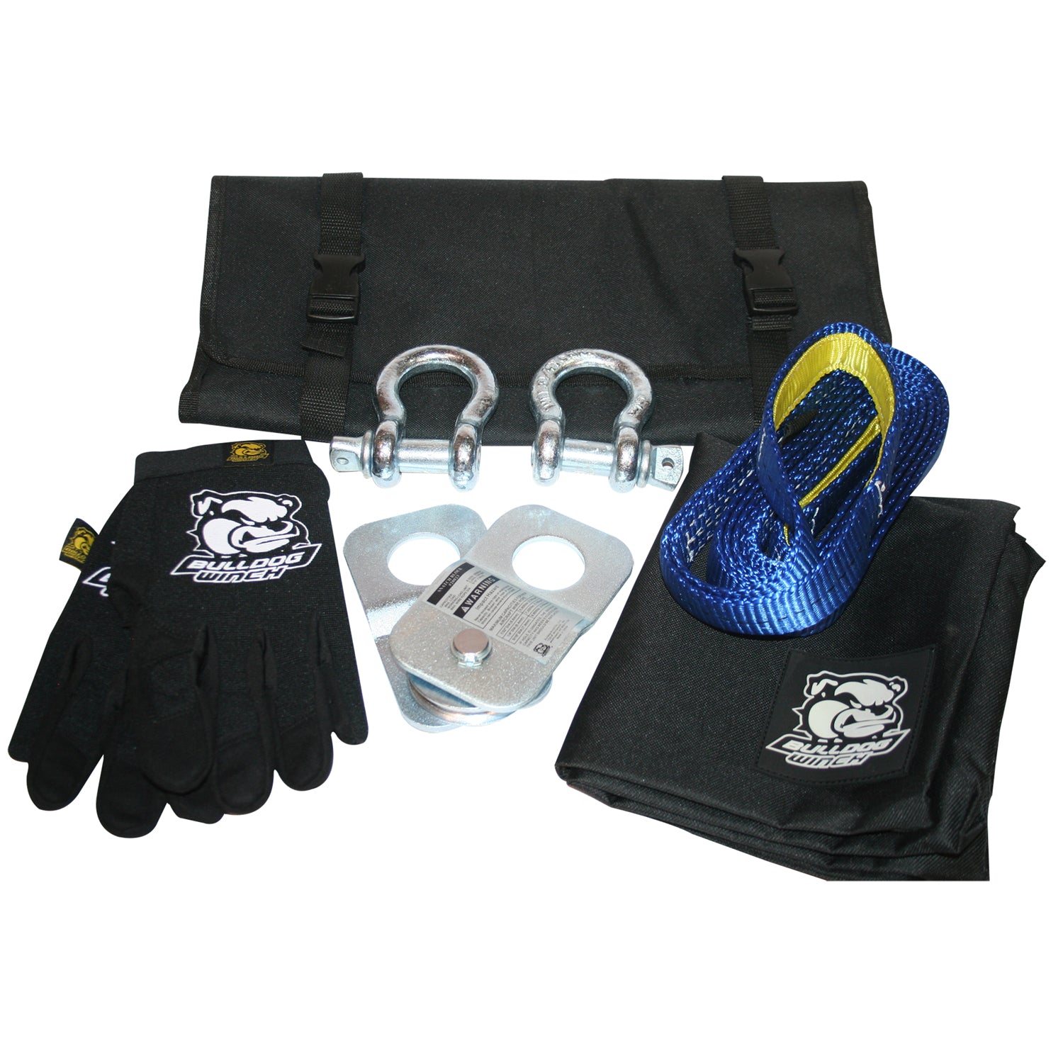 ATV Winch Accessory Kit 7 PC ATV Rigging Kit Bulldog Winch