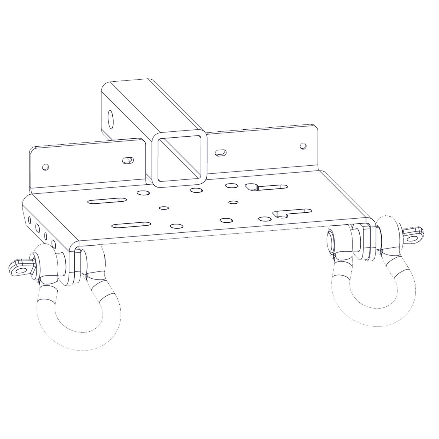 ATV/UTV Winch Receiver Mount 2 X 2 Inch Bulldog Winch