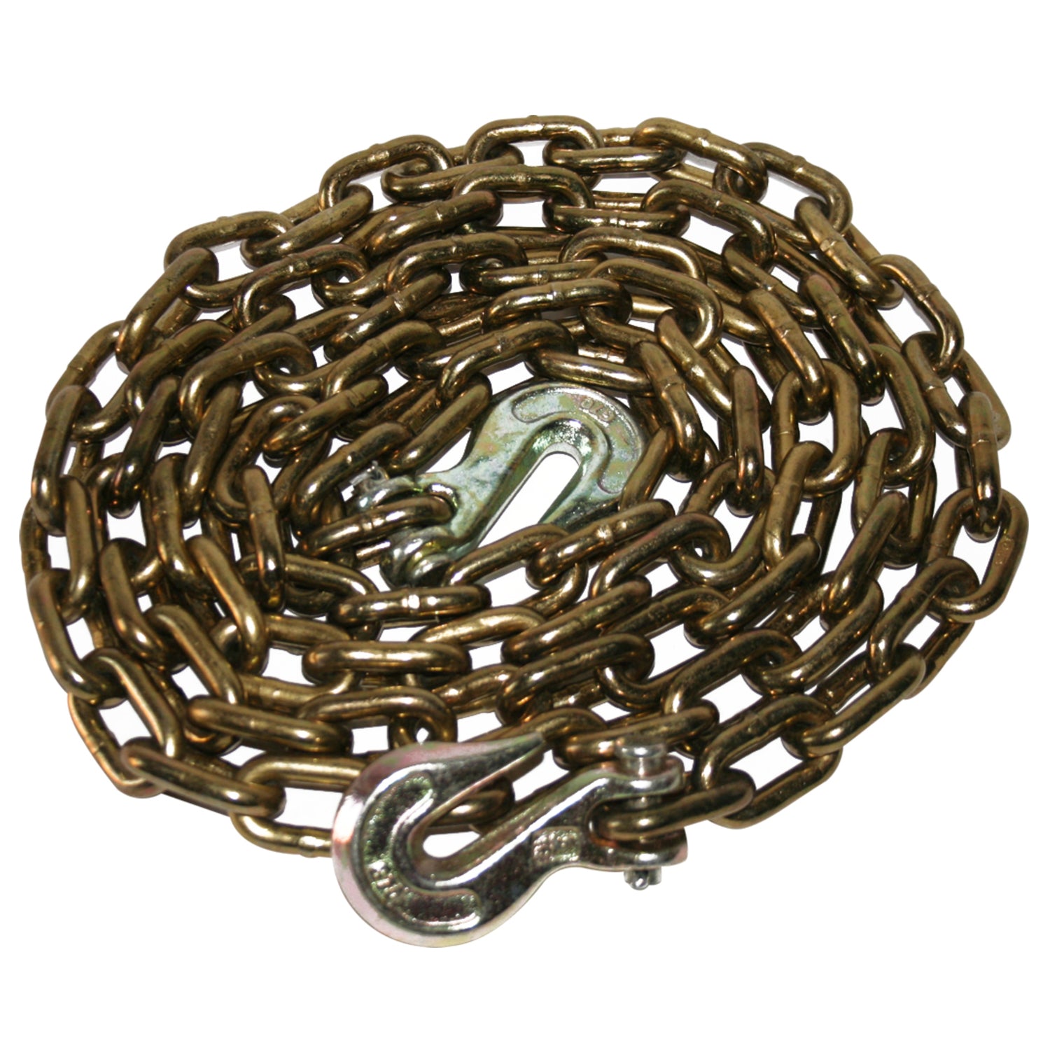 Winch Chain 10 Ft 5/16 Inch G70 W/Choker Hooks Bulldog Winch
