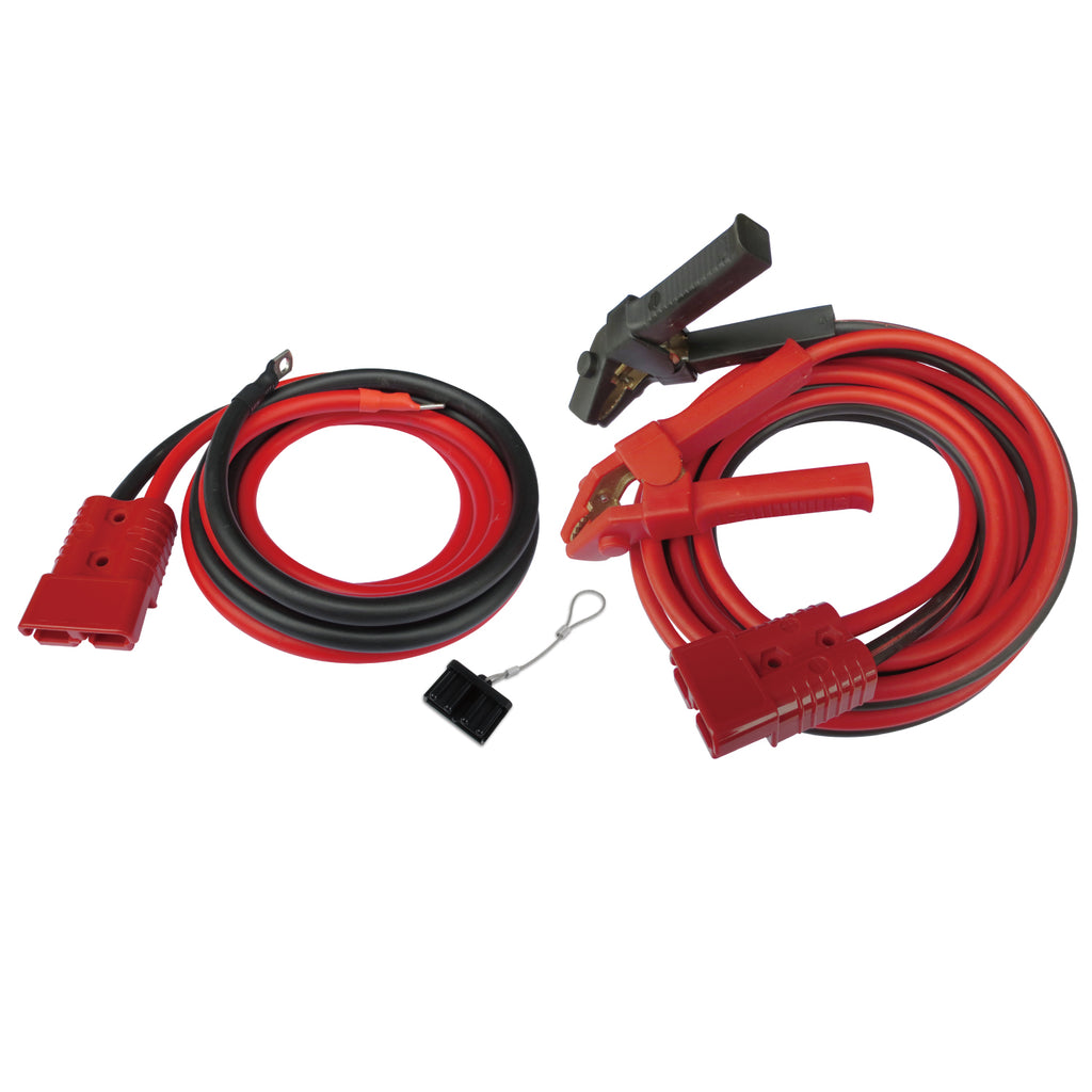 Booster Cable 20 Ft 2 Gauge w/Quick Connects And 7.5 Ft Truck Lead Set Bulldog Winch