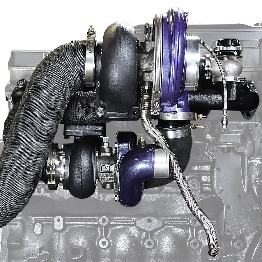 ATS Aurora 3000/5000 Compound Turbo System Fits 1994-Early 1998 5.9L Cummins