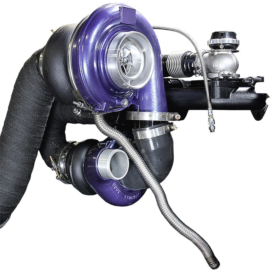 ATS Aurora 3000/5000 Compound Turbo System Fits 1998.5-2002 5.9L Cummins