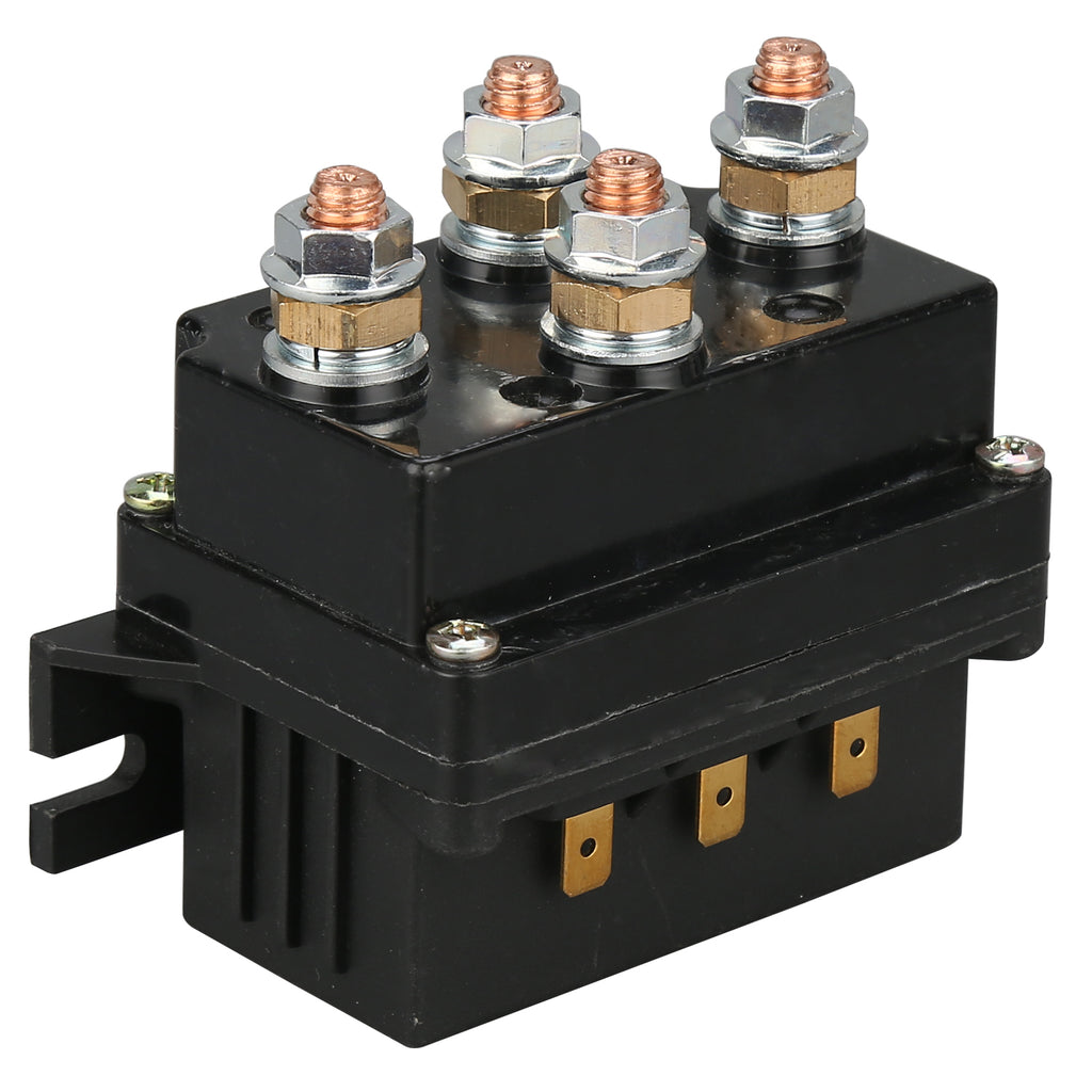 Winch Contactor 450 AMP W/Spade Connectors Bulldog Winch