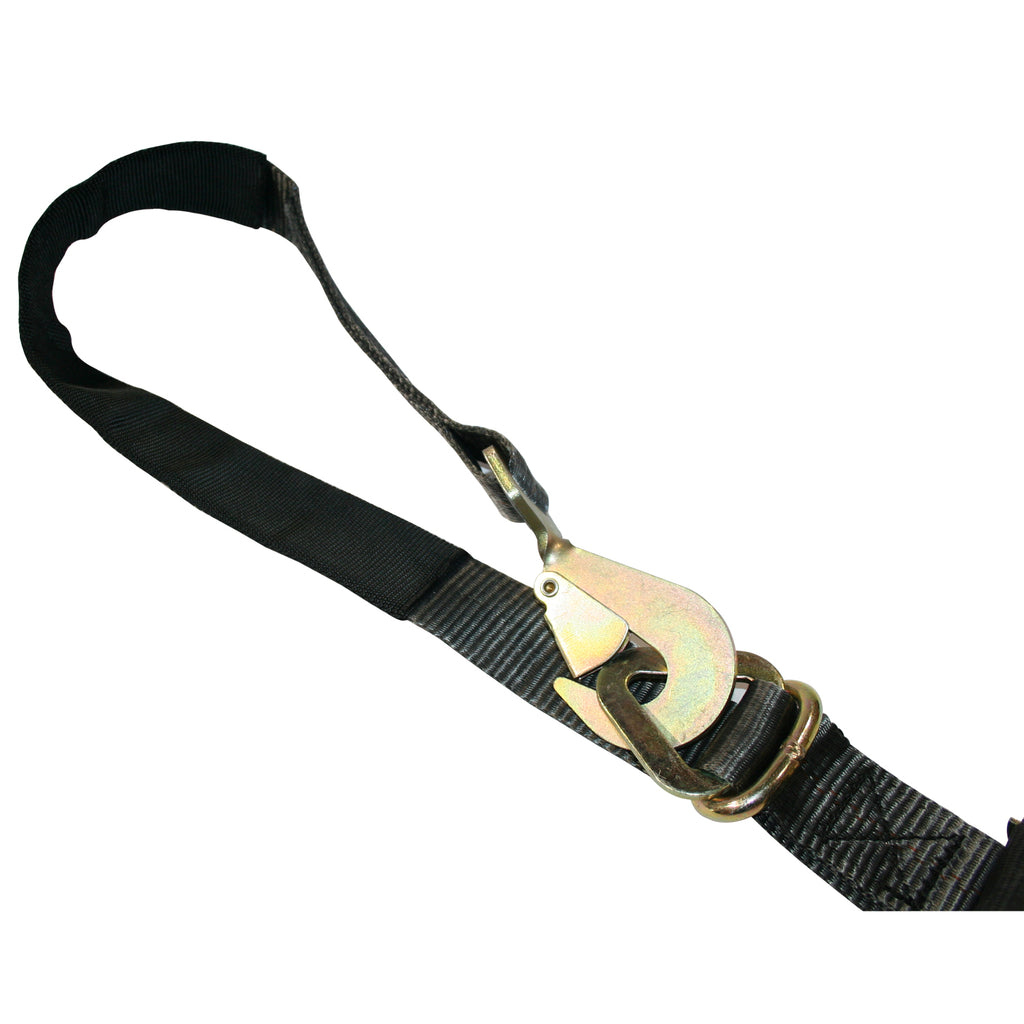Ratcheting Axle Strap 2 inchx10 Foot 10k LB BS Black Bulldog Winch