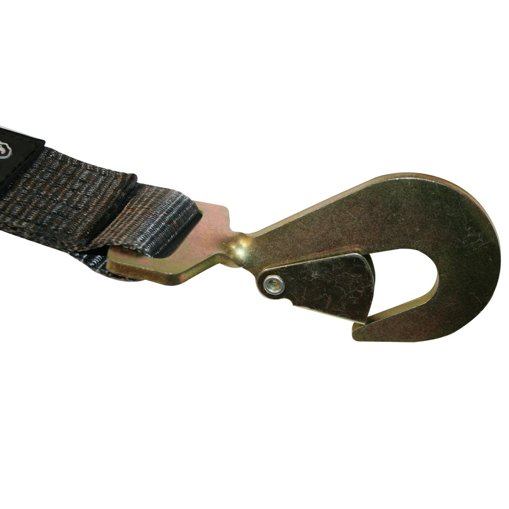 Ratcheting Axle Strap 2 inchx10 Foot 10k LB BS Black Bulldog Winch
