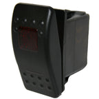 Rocker Switch On/Off 5 Pin Red Bulldog Winch