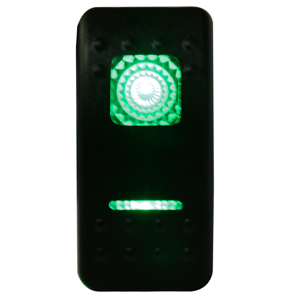 Rocker Switch On/Off 5 Pin Green Bulldog Winch