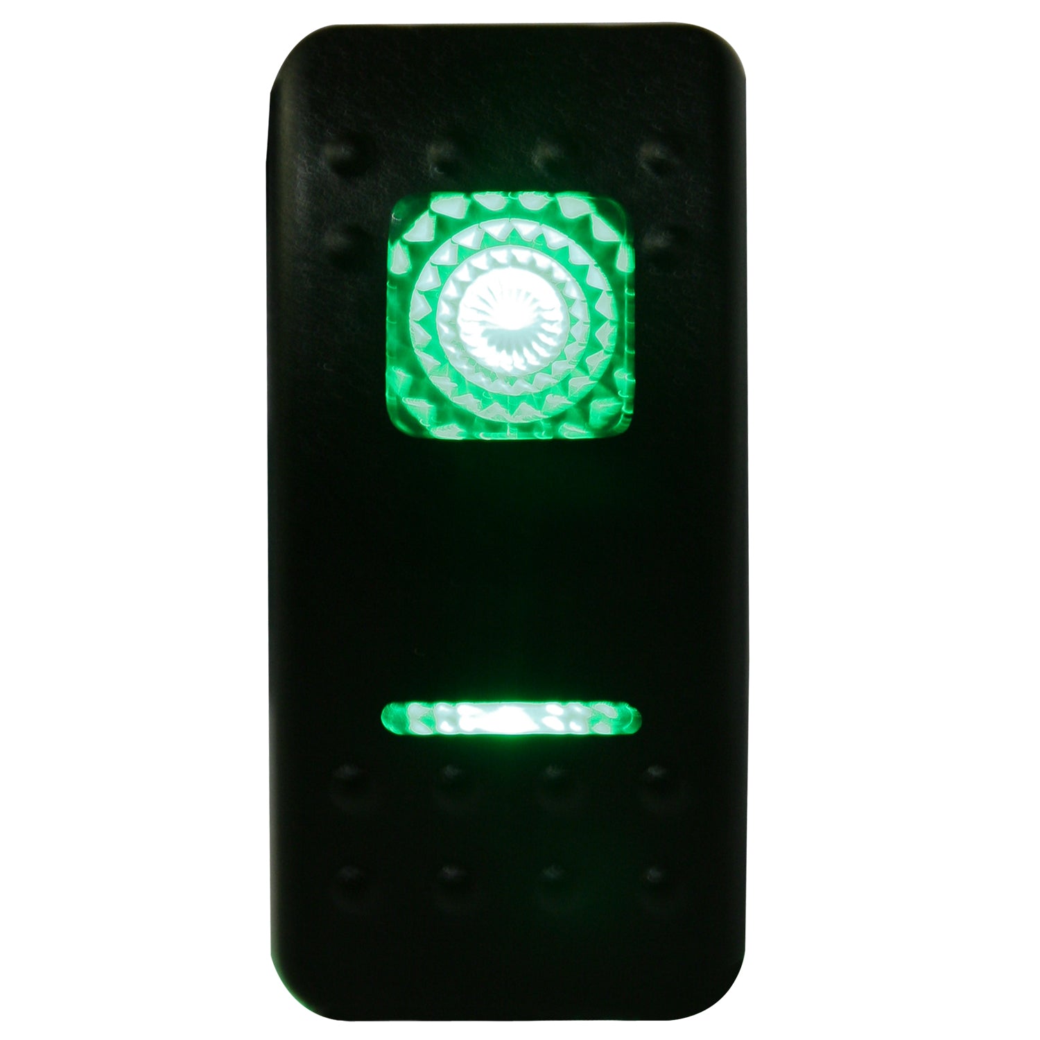 Rocker Switch On/Off 5 Pin Green Bulldog Winch