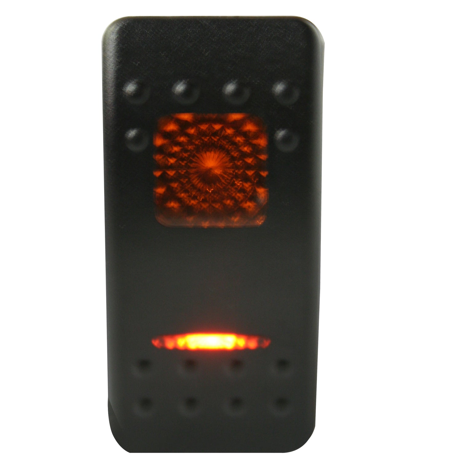 Rocker Switch On/Off 5 Pin Amber Bulldog Winch