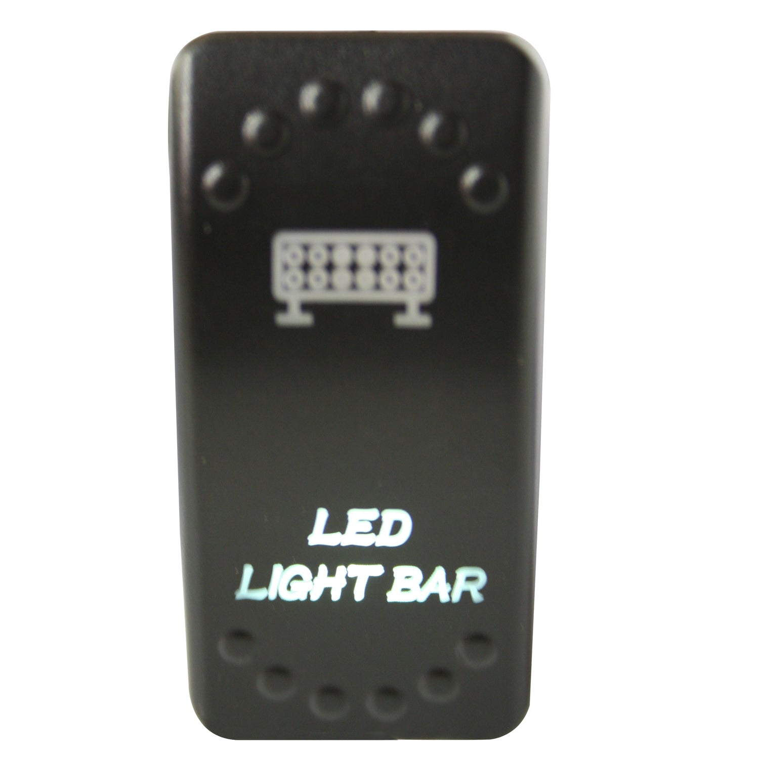 Rocker Switch On/Off 5 Pin LED Light Bar White Bulldog Winch