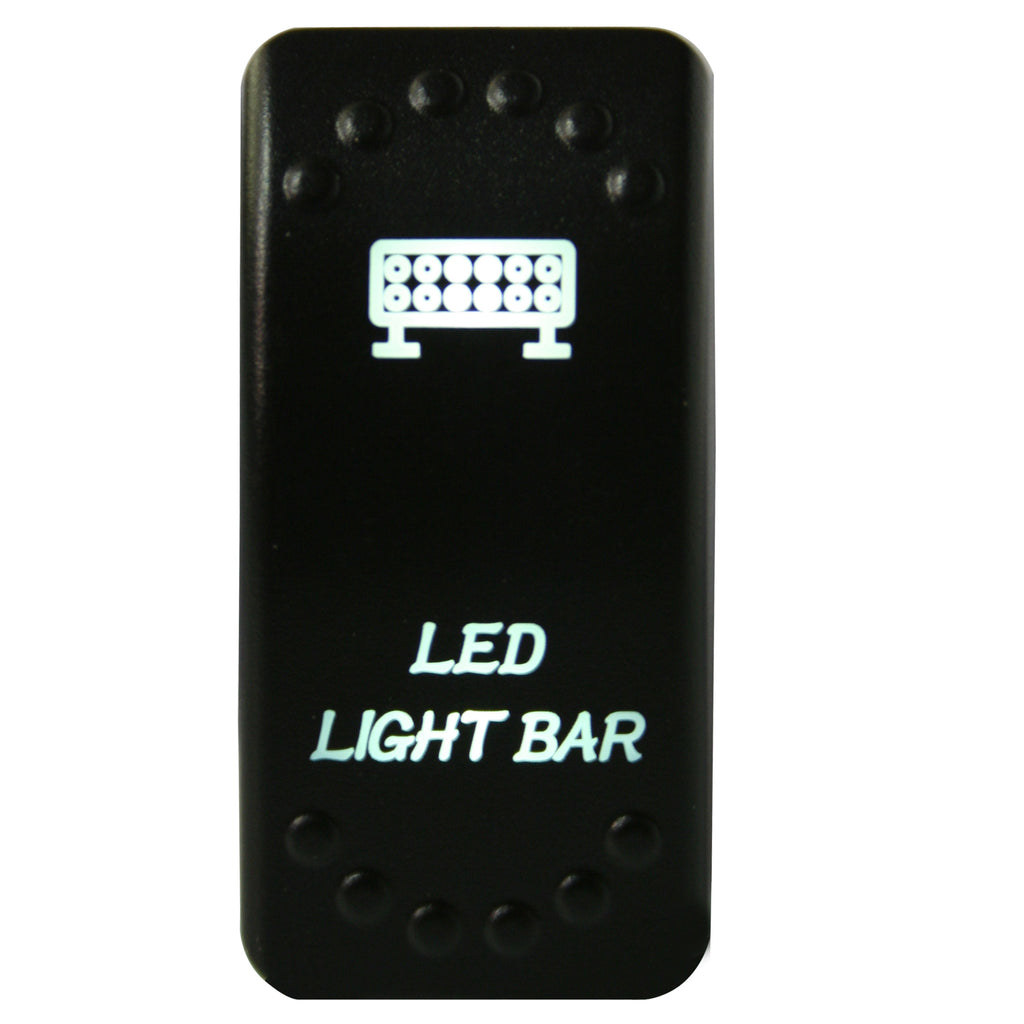 Rocker Switch On/Off 5 Pin LED Light Bar White Bulldog Winch