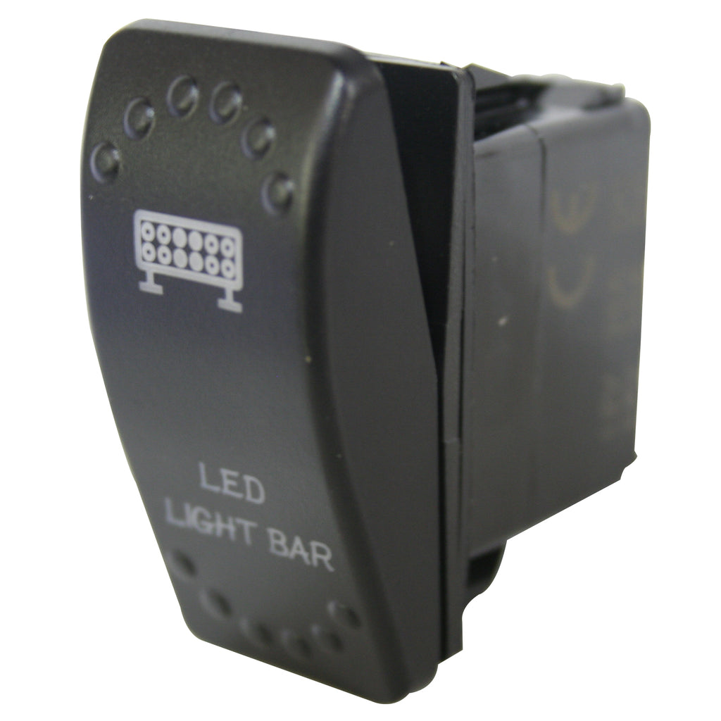 Rocker Switch On/Off 5 Pin LED Light Bar White Bulldog Winch