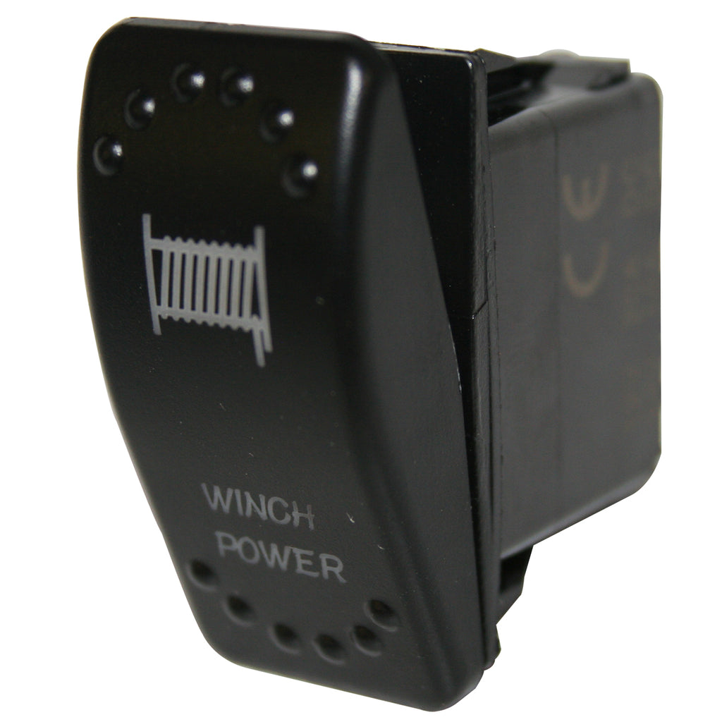 Winch Power Rocker Switch - On/Off 5-Pin-Red Bulldog Winch