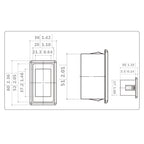Switch Mounting Panel Single Bulldog Winch