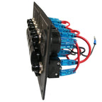 5-Switch Voltmeter Panel W/Breakers Black Bulldog Winch