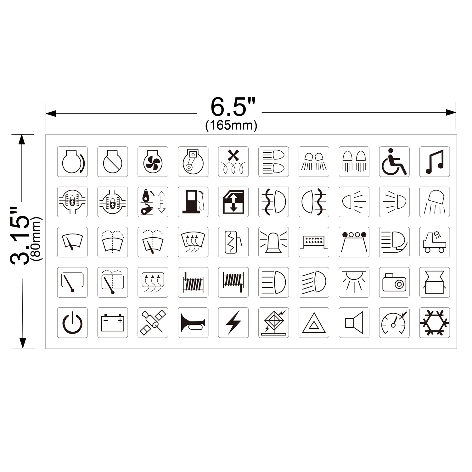 Jeep/Truck Switch Labels Bulldog Winch