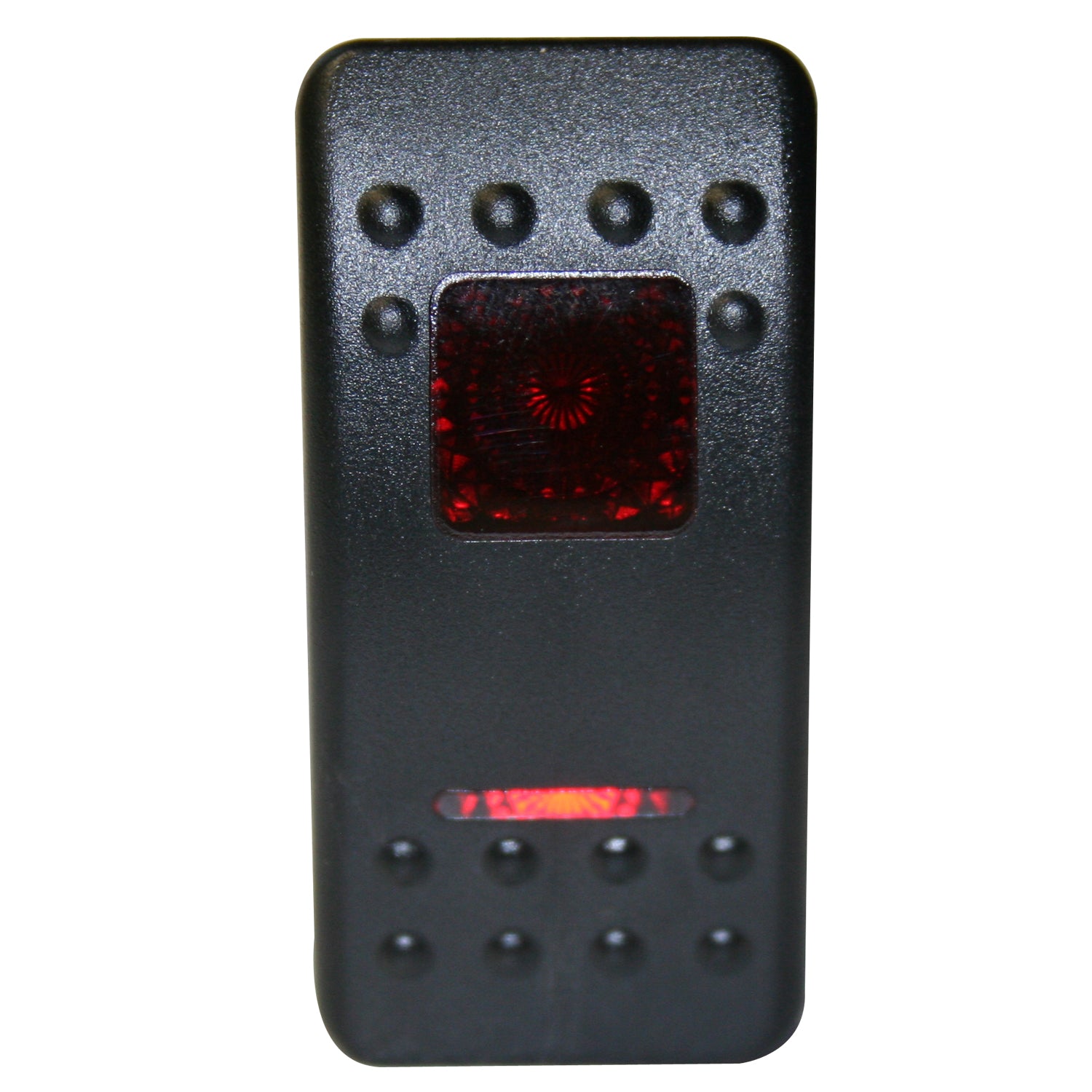 Rocker Switch - Momentary On/Off Lighted Red 3-Pin Bulldog Winch