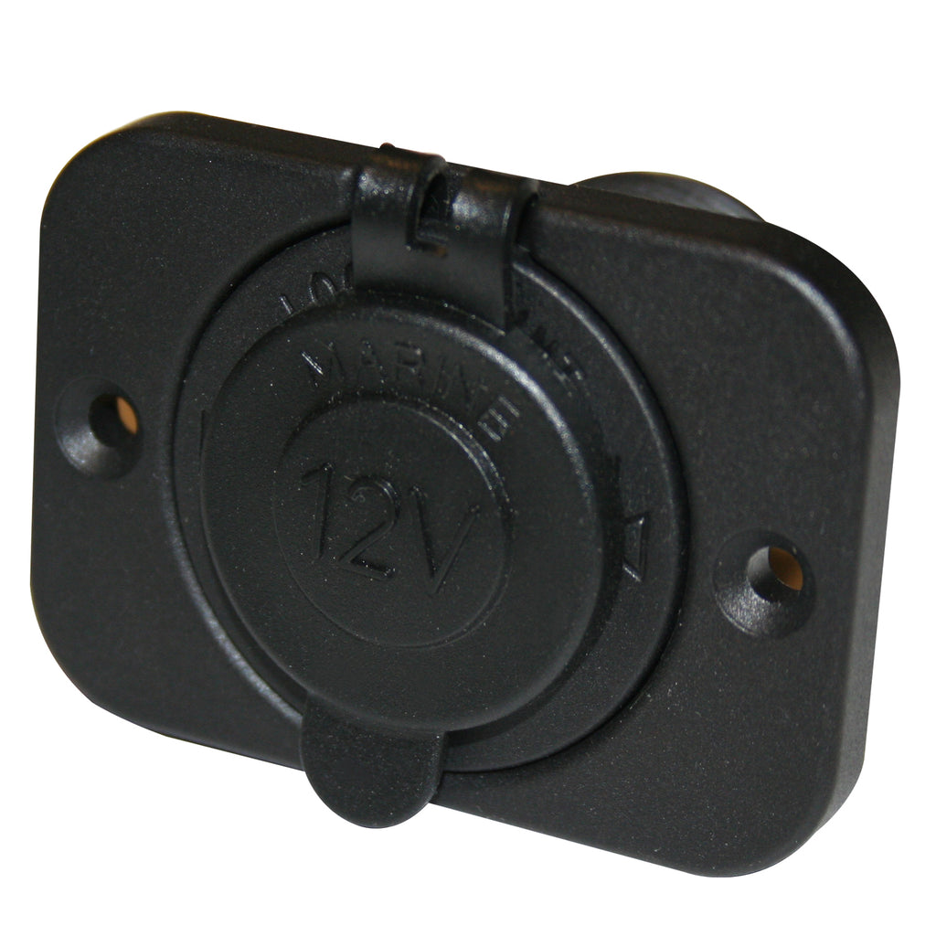 12v Power Socket 20A W/Cover and 3 Mounting Brackets Bulldog Winch