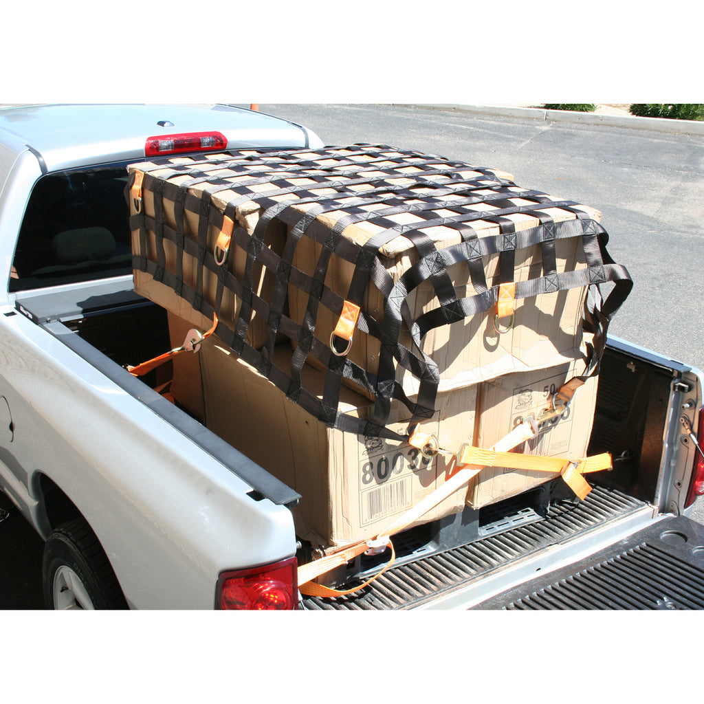 Cargo Net 6x6 Ft Short Bed Cargo Restraint System Bulldog Winch