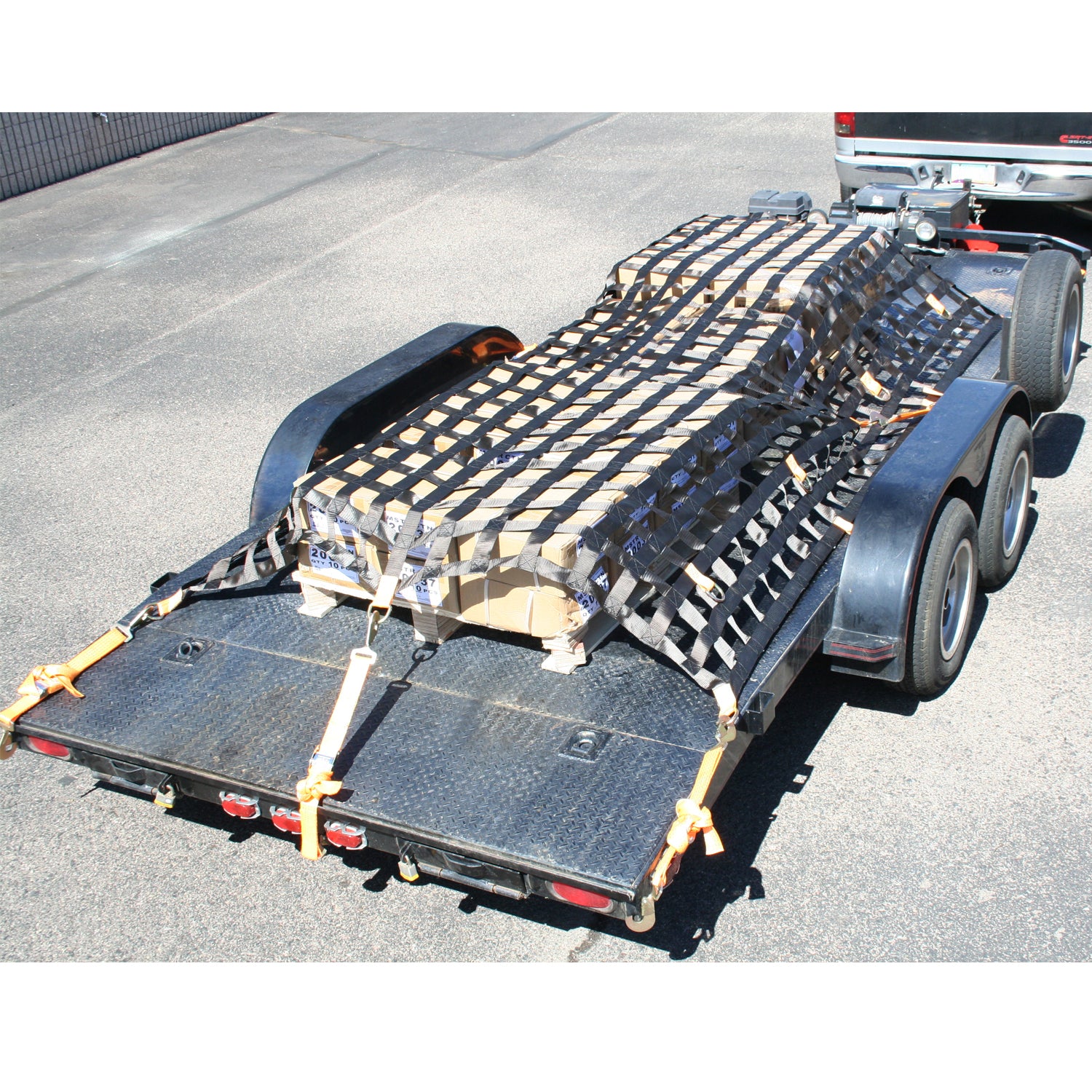 Trailer Cargo Net 8x12 Ft Trailer Cargo Restraint System Bulldog Winch