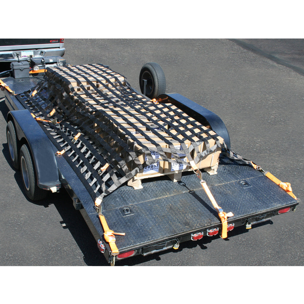 Trailer Cargo Net 8x12 Ft Trailer Cargo Restraint System Bulldog Winch