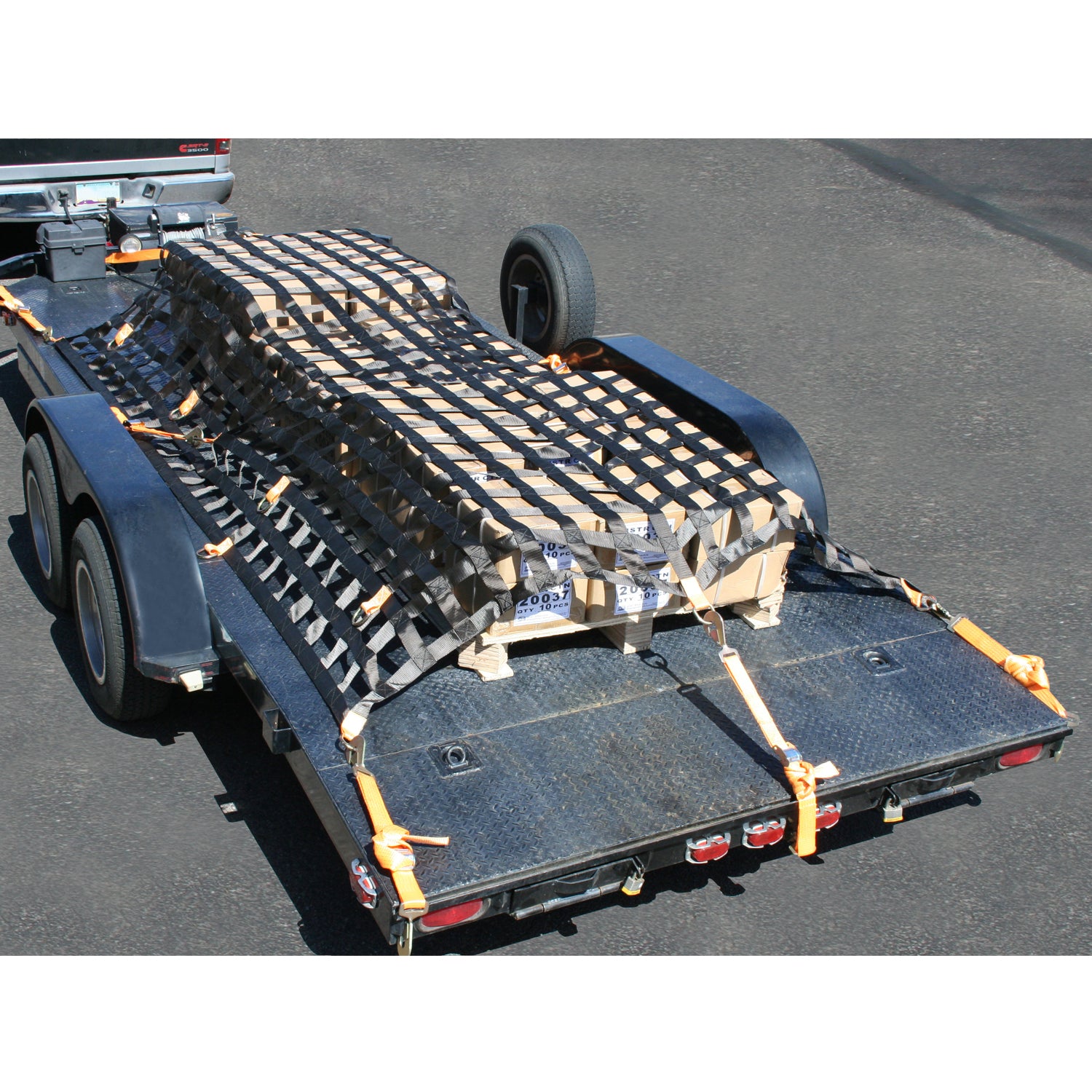 Trailer Cargo Net 8x12 Ft Trailer Cargo Restraint System Bulldog Winch