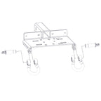 ATV/UTV Winch Receiver Mount 1 1/4 X 1 1/4 Inch Bulldog Winch