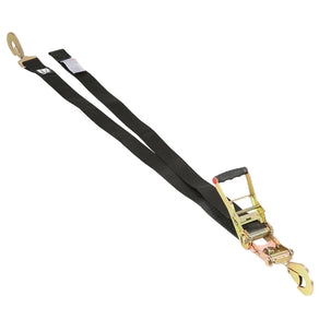 Ratcheting Tie Down Strap 2 Inch x 8 Foot 10K LB Breaking Strength Bulldog Winch