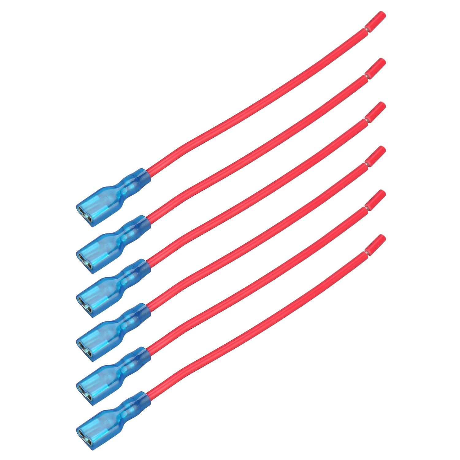 Switch Wire 5 1/4 Inch 16awg Spade To Open Red 6pcs Bulldog Winch