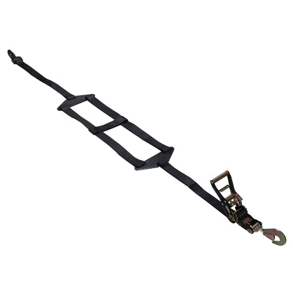 Vertical Tire Ratcheting H Tie-Down Strap Bulldog Winch