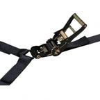 Horizontal Tire Ratcheting Y Tie-Down Strap Bulldog Winch