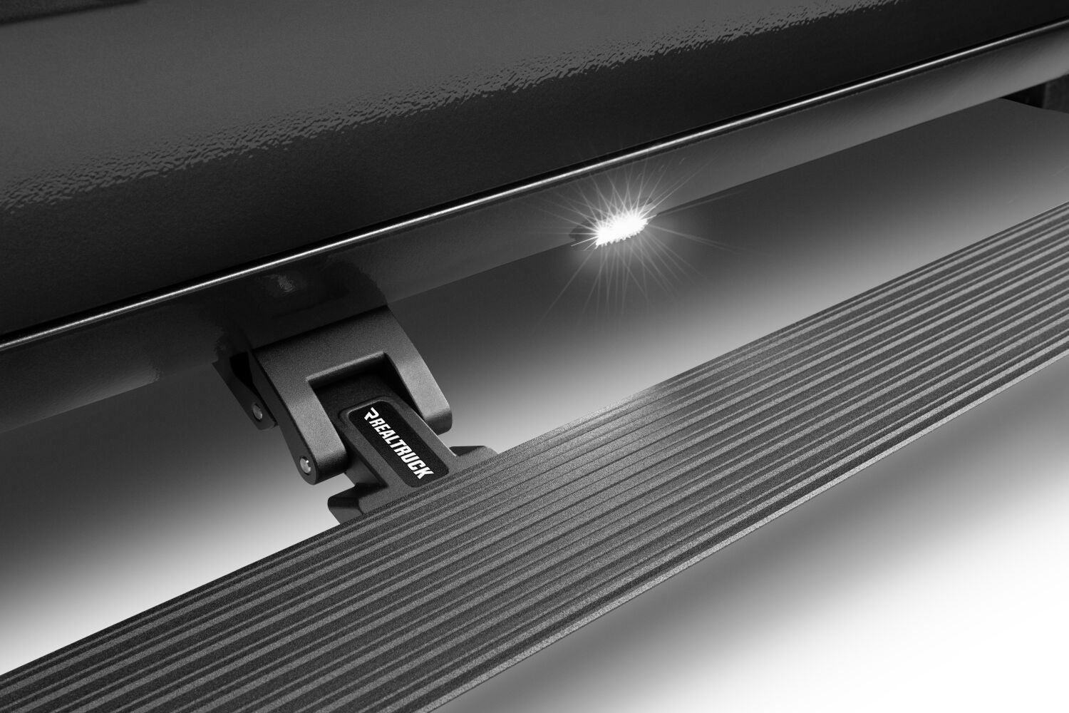 RealTruck VoltStep Electric Running Board Kit Textured Black 2007-2013 Silverado/Sierra 1500/2500 HD Go Rhino