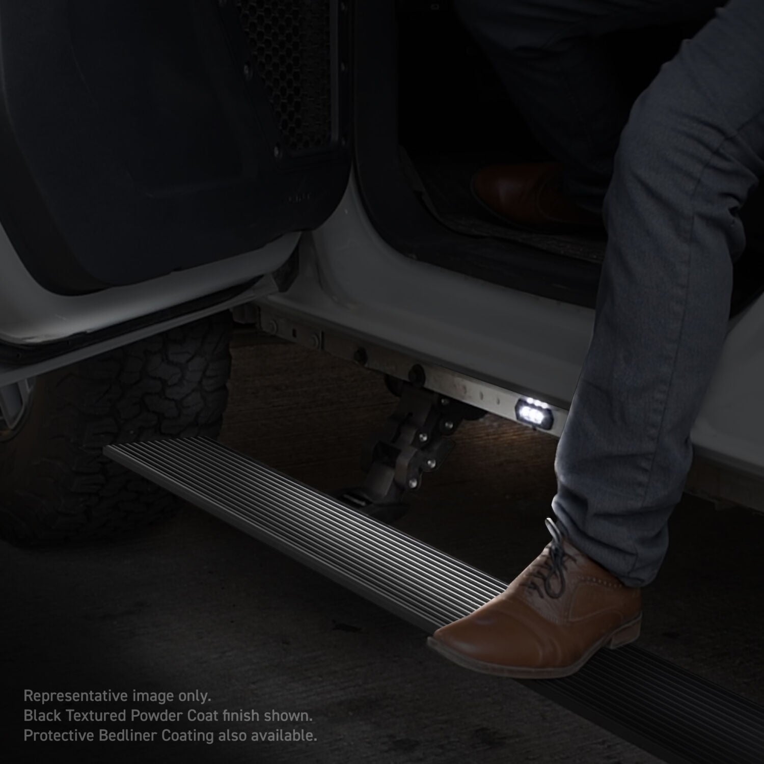 VoltStep Electric Running Board Kit Protective Bedliner Coating 2010-2026 Dodge Ram 2500/3500 Go Rhino