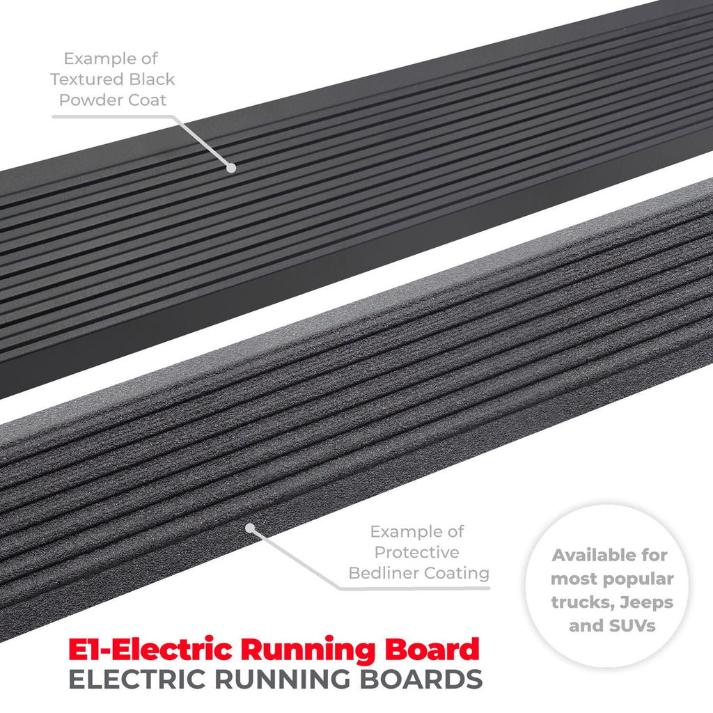 RealTruck VoltStep Electric Running Board Kit Textured Black 2021-2025 Ford Bronco 2 Door Go Rhino