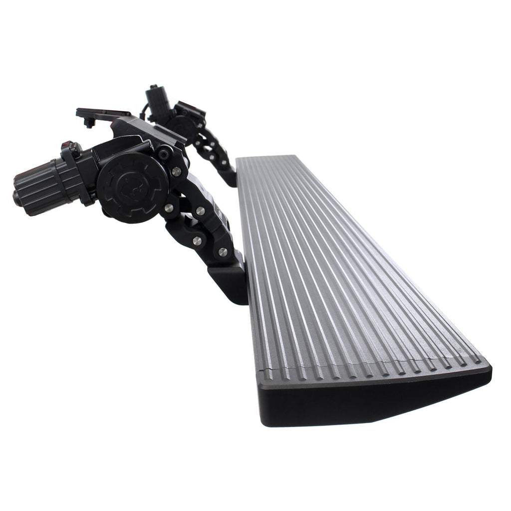 RealTruck VoltStep Electric Running Board Kit Textured Black 2022-2026 Toyota Tundra FULL HYBRID EV-Gas Go Rhino