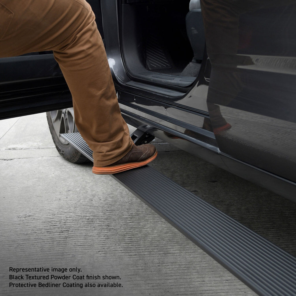 RealTruck VoltStep Electric Running Board Kit Protective Bedliner Coating 2022-2026 Toyota Tundra Crewmax Go Rhino