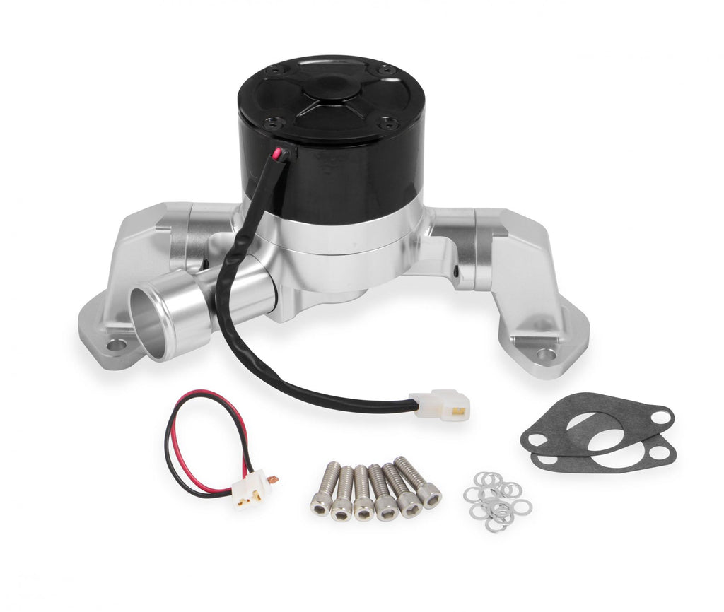 Billet Electric Water Pump Billet Aluminum 40Gpm Electric Water Pump-Big Block Chevy Black Frostbite Cooling