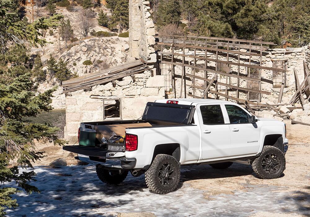 BAKFlip G2 Hard Folding Truck Bed Cover 2014-2018 (2019 Legacy/Limited) Chevy Silverado/Sierra 1500/2015-2019 2500 HD/3500 HD 6 Foot 6 Inch Bed BAK